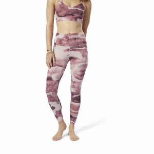 Reebok Yoga Lux Bold High-Rise Tights Damen - Rosa - DE 537-XEN